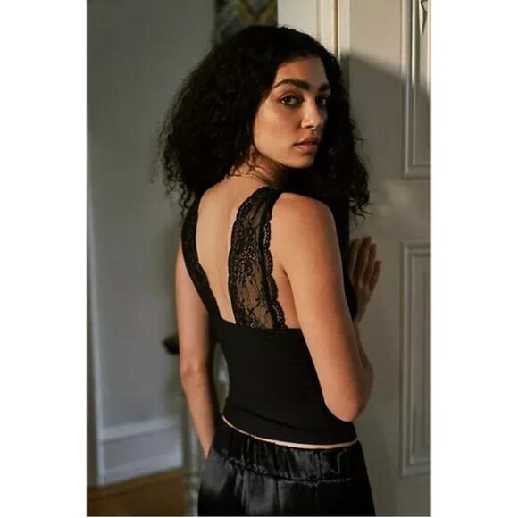 NWT Free People Intimately Power Play Cami Black Size Medium - Picture 2 of 4